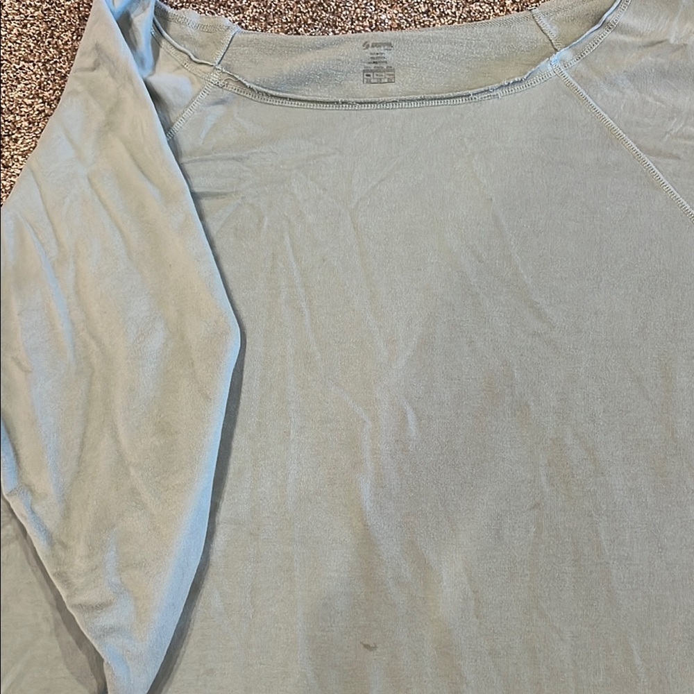 Light Blue 3/4 Sleeve Top - Picture 4 of 6